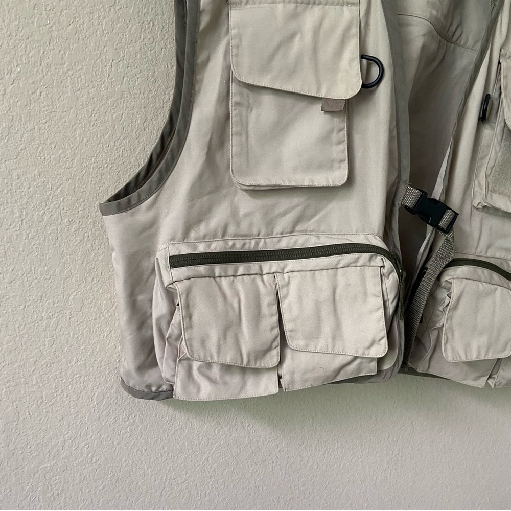 FINAL PRICE:  COPPER  RIVER | Cabela's Tan Fishing Vest Size XL - Picture 3 of 15